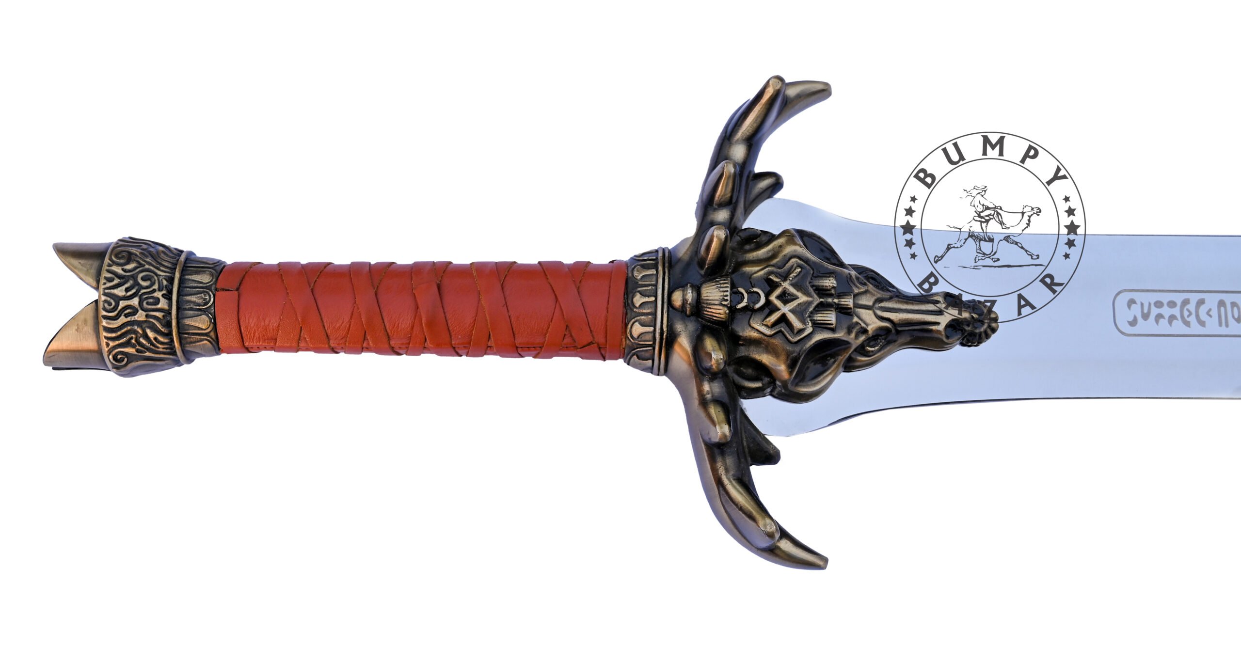 39" Conan Atlantean Father's Sword - Decorative Stainless Steel Collectible handmade sword - Image 4