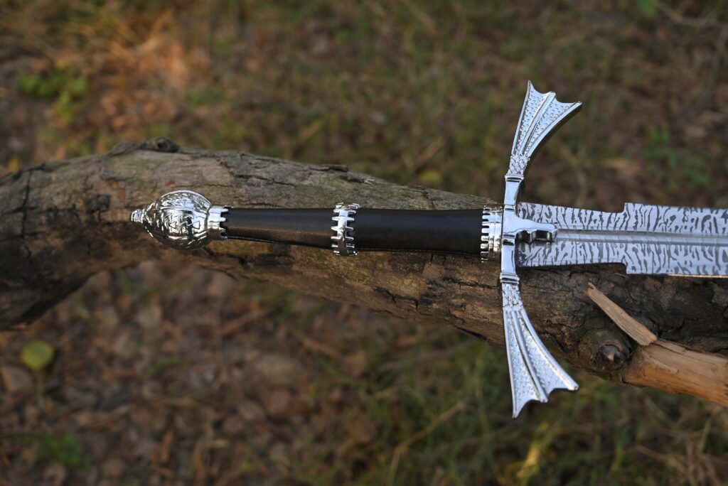 Dark Sister Fantasy Sword - 41-Inch Handcrafted Blade with Ornate Guard and Wall Mount - Medieval Dragon Sword Replica (Copy)