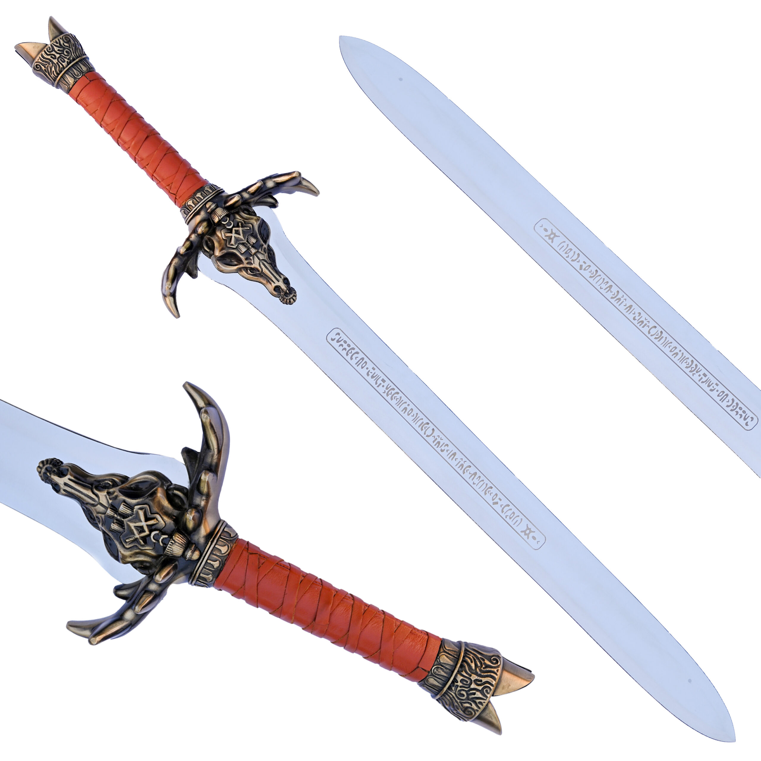 39" Conan Atlantean Father's Sword - Decorative Stainless Steel Collectible handmade sword - Image 5